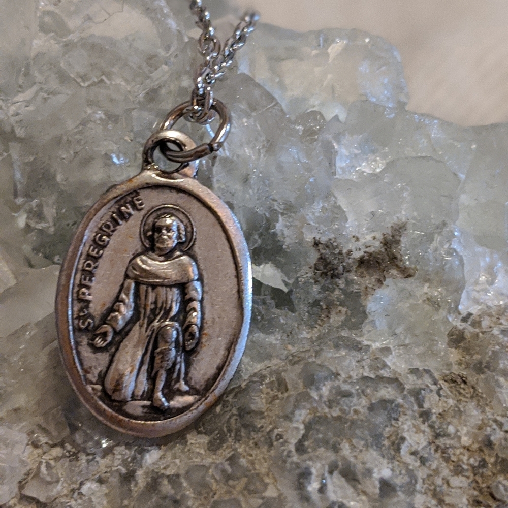 Protection St. Necklace. Religious pendant.